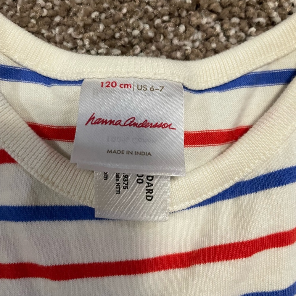 EUC Hanna Andersson Sleeveless Playground Dress w/ Pockets size 6-7 - Picture 7 of 8